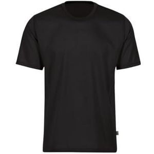 Trigema Heren T-shirt van 100% katoen, zwart, XS