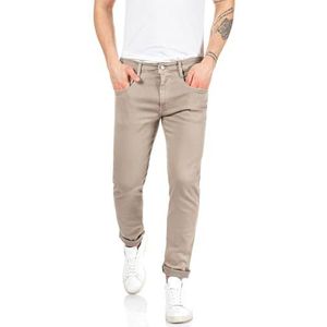 Replay Anbass Slim Fit Hyperflex Colour X-Lite Herenjeans met stretch, zand 020-1, 31W / 36L