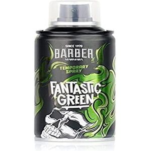 BARBER MARMARA Kappers Color Haarspray Fantastic Green - 150 ml - haarkleurspray voor verkleden en opmaken voor carnaval, Halloween en themafeest - haarkleur uitwasbaar - Color Hair Spray