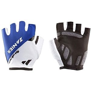 Zanier Unisex – volwassenen 85049-1040-9,5 handschoenen, wit, koningsblauw, 9.5