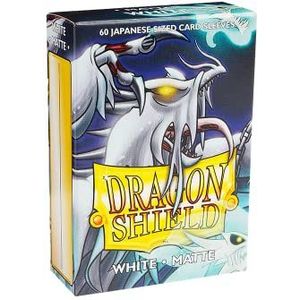 Dragon Shield ART11105 White (60) Matte Japanese Size Sleeves 60pk