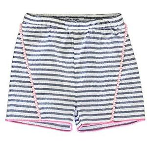 Lemon Beret Small Girls Shorts voor meisjes, Blauw/witte strepen, 6 Jaren