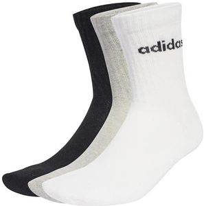 adidas - Linear Crew Socks - Enkelsokken - Wit - 6 Paar