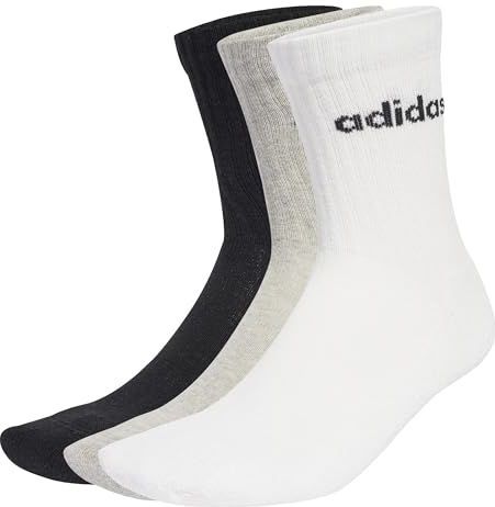 adidas - Linear Crew Socks - Enkelsokken - Wit - 6 Paar