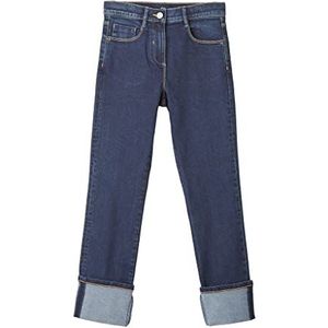 s.Oliver Meisjes Suri: Straight Fit-jeans, donkerblauw (dark blue denim), 152 cm