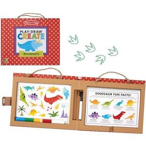 Melissa & Doug Herbruikbare teken- en magneetset - dinosaurussen | activiteitenboeken | 3+ | cadeau voor jongen of meisje