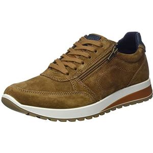 ARA Matteo Low Cut Sneakers voor heren, Tabac Blue, 45 EU Breed