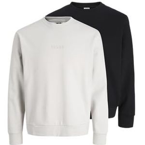 JACK & JONES Jcostance Sweat Crew Neck 2 stuks Mp, vapor blue, XS