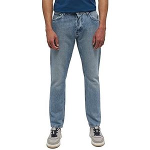 MUSTANG Herenstijl Toledo tapered jeans, middenblauw 411, 33W / 34L, middenblauw 411, 33W / 34L