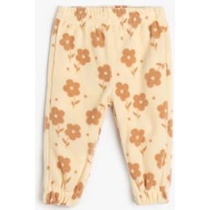 Koton Babygirls Jogger Flower Printed Detail Trekkoord Sweatpants, ecru design (0d1), 6-9 Monate