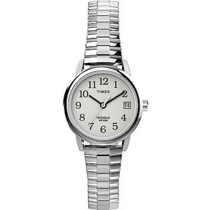 Timex Vrouwen Analoge Quartz Horloge Met Roestvrij Stalen Band TW2W46600, Zilver-toon