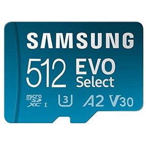Samsung - EVO Select - Geheugenkaart - 512GB - UHS-I U3 - 160 MB/s Lezen