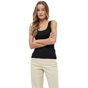 Peppercorn Dharma GOTS Vierkante Top | Zwarte Dames Tops | Lente Dames Tops | Maat XXL