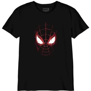 Marvel T-shirt voor jongens, Zwart, 12 Jaren