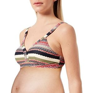 ESPRIT Dames Bikinitop Allover Print, Real Olive-307, XS/S, Echte olijf - 307, 38