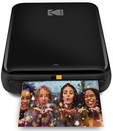 KODAK - Step - Draagbare Smartphone-fotoprinter - Zwart - Zelfklevende Foto's 5 x 7,6 cm