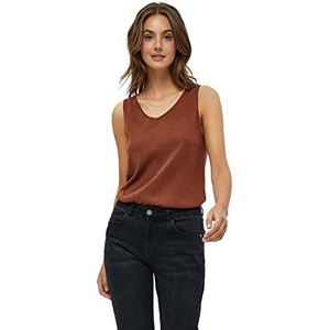 Minus Dames Carli Knit Top, Desert Sand Lurex, XXL