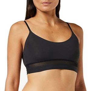 Sloggi Dames Ever Fresh Crop Top Bustier, Schwarz, XS