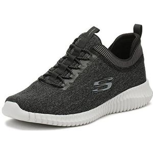 Skechers - Flexibele Fitness-schoenen - Zwart - Mesh - Schokabsorberend