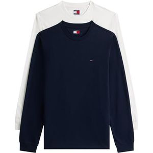 Tommy Jeans Shirt  zwart / wit