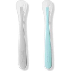 Skip Hop 2 Pack Easy Feed Spoons Grey and Soft Teal