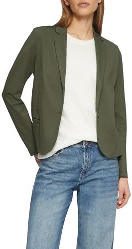 Blazer - Reverskraag - Lange Mouwen - Regular Fit - Zwart - Katoen