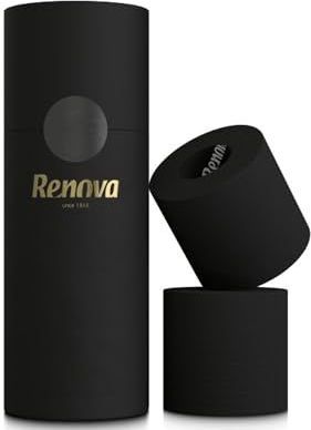 Renova Luxe geurende en gekleurde toiletpapier 3-rol buis (zwart)