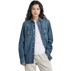 G-STAR RAW - Nimes Regular - Hemd - Blauw - Herenoverhemden