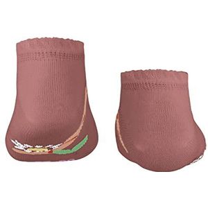 FALKE Uniseks-kind Korte sokken Funny Worm K SN Katoen Kort gedessineerd 1 Paar, Rood (Coralle 8808), 23-26
