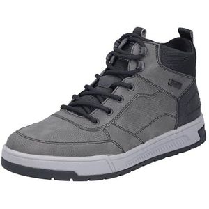 Rieker - 36020 - Veterlaarzen - Grijs - Donkergrijs - Wit