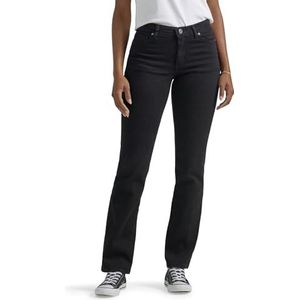 Lee Relaxed Fit Damesjeans met rechte pijpen, Zwarte Onyx, 14 Long