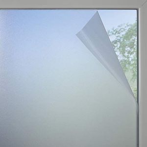 GARDINIA Raamfolie, matglas-look, 100% PVC, privacybescherming, doorschijnend, statisch, 45 x 150 cm, semi-transparant, mat-wit