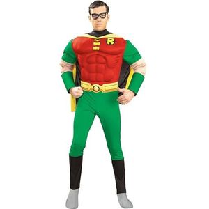 Rubie's Officiële DC Comic Robin Deluxe Volwassen Kostuum, Batman Film Karakter, Mens Maat Medium
