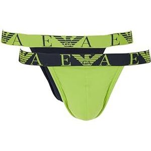 Emporio Armani - Bold Monogram - Strings - Blauw - 2 stuks