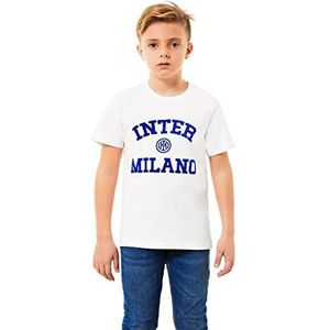 Inter T-shirt voor kinderen en jongens, Wit, 8 jaar