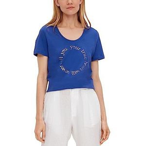 s.Oliver Dames T-shirt met korte mouwen, blauw 56d2, 32
