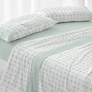 Burrito Blanco Beddengoedset, 135 cm breed bed (+ beschikbare maten), design 139, mintgroen (135 x 190/200 cm)
