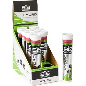 SIS Science in Sport GO Hydro Tabletten Roze grapefruit, suikervrij, vegan, glutenvrij, 20 tabletten Ã  4,3 g - bruistabletten voor hydratatie met elektrolyten en natrium 8 x 20 x 4,3g