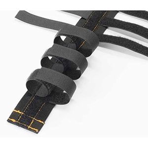 LANCO flexibele kabelgoot met klittenbandsluitingen, 100 cm lengte, individueel instelbaar, geschikt voor binnen- en buitenruimtes