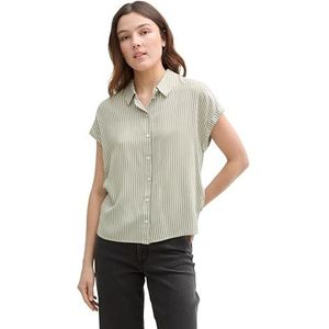 Tom Tailor - Blouse - Korte Mouwen - Dames - Optimale Pasvorm - Hoog Draagcomfort