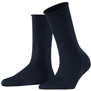 Burlington Fine Argyle sokken, semi-ondoorzichtig, kunstmatige vezels, blauw (marine 6120), 37 EU