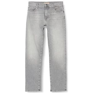 7 For All Mankind Dames Ellie Straight Luxe Vintage Moonlit Jeans, Grijs, Regular, Grijs, one size