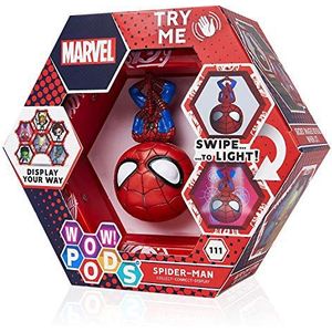 WOW! PODS Avengers Collectie - Spider-Man | Superheld Light-Up Bobble-Head Figuur | Officieel Marvel-speelgoed, verzamelobjecten en geschenken