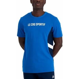 Le Coq Sportif Uniseks T-shirt, Lapis blauw, L