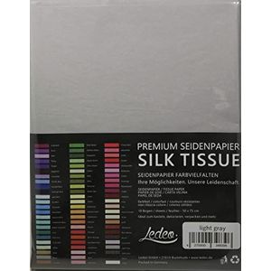 Premium zijdepapier Silk Tissue - 10 vellen (50 x 75 cm) - kleur naar keuze (lichtgrijs)