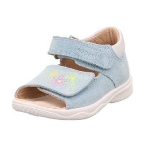 Superfit Jongens meisjes Polly sandaal, lichtblauw/zilver 8400, 18 EU, Lichtblauw zilver 8400, 18 EU