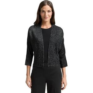 TOM TAILOR Cardigan gebreide jas voor dames, 14482 - Deep Black, XL