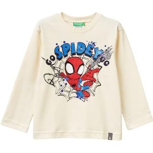 United Colors of Benetton Jongens T-shirt M/L 3atng10l6, Beige, 1 Jaar