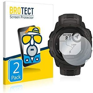 BROTECT 2x Antireflecterende Beschermfolie compatibel met Garmin Instinct/Instinct Tactical Edition Anti-Glare Screen Protector, Mat, Ontspiegelend