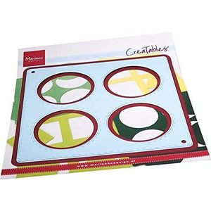 Marianne Design Creatables, Layout 4 Cirkels, voor Paper Craft Projects, Lichtblauw, One Size